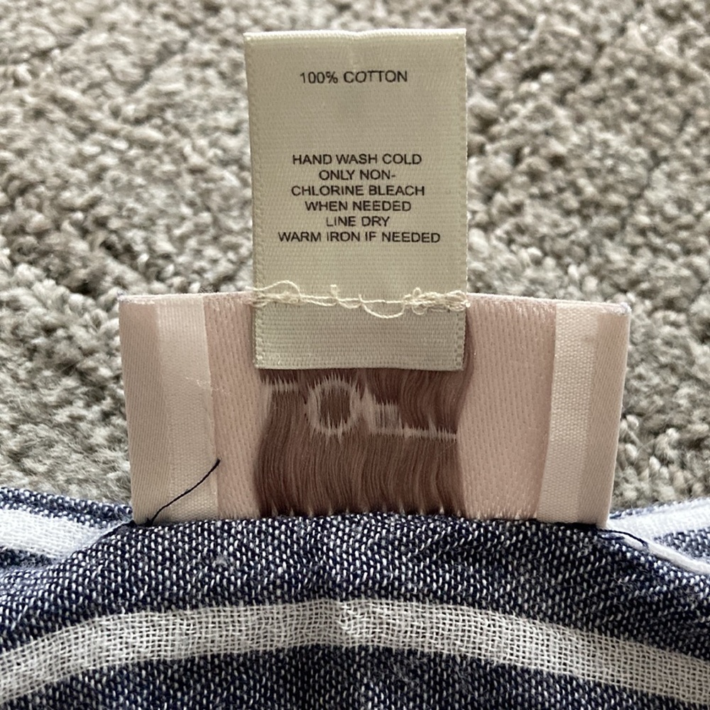 LOFT Ann Tylor Striped Sleeves Button Down - Picture 8 of 8